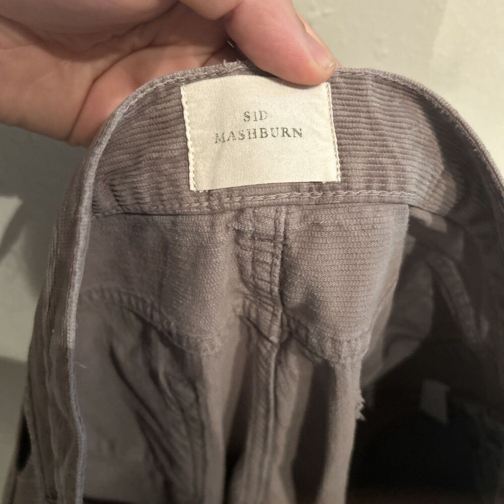 Sid Mashburn Mens Size 31 31x29 Gray Corduroy Pants Chinos - Picture 5 of 9